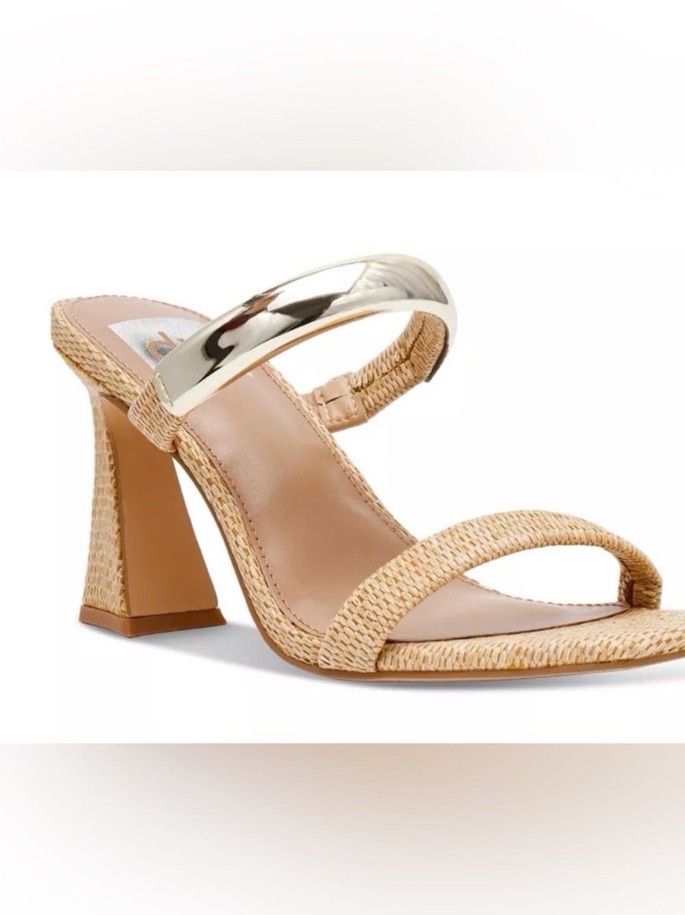 dolce vita yacht bracelet raffia heels sz 11 no box